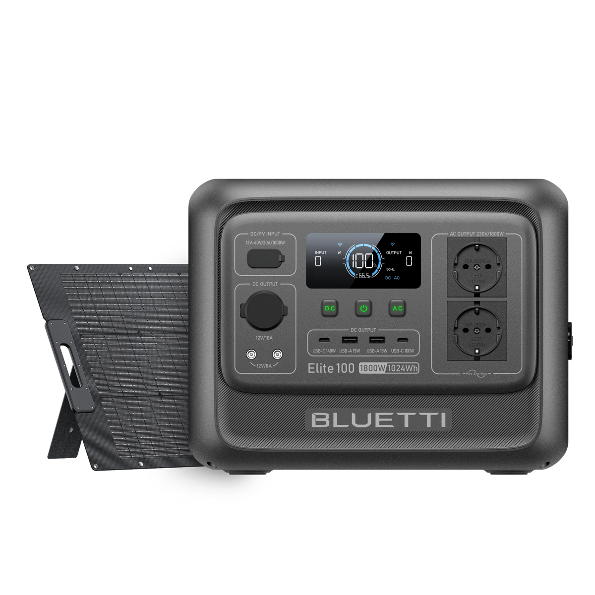 BLUETTI Elite 100 V2 Estación de energía portátil| 1.800W 1.024Wh