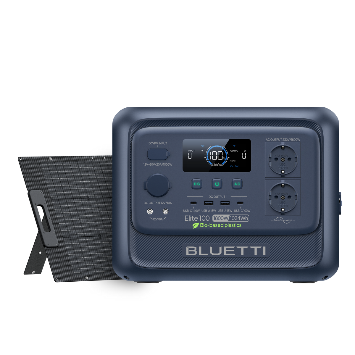 BLUETTI Elite 100 V2 Estación de energía portátil| 1.800W 1.024Wh