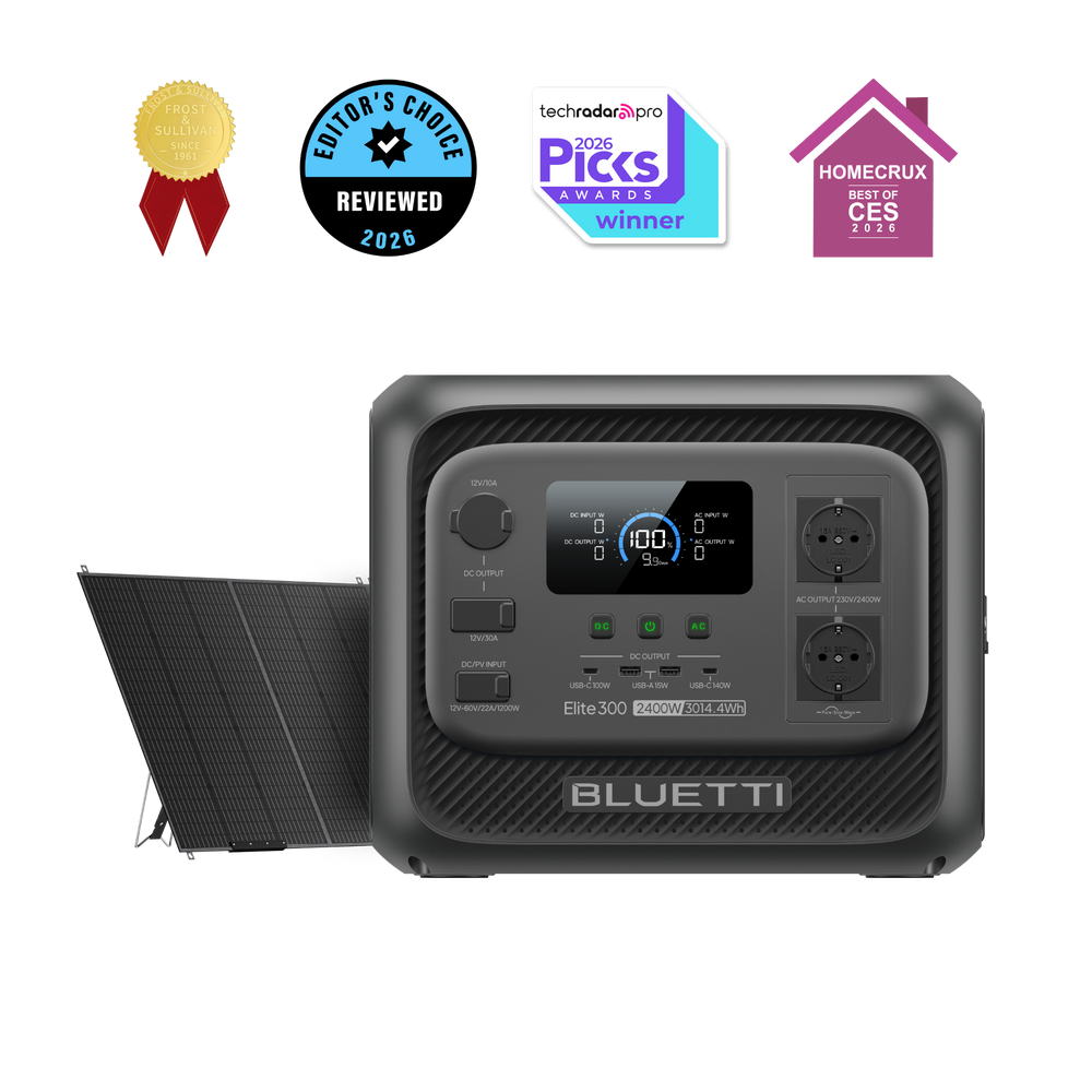BLUETTI Elite 300 Estación de Energía Portátil | 2.400 W, 3.014,4 Wh