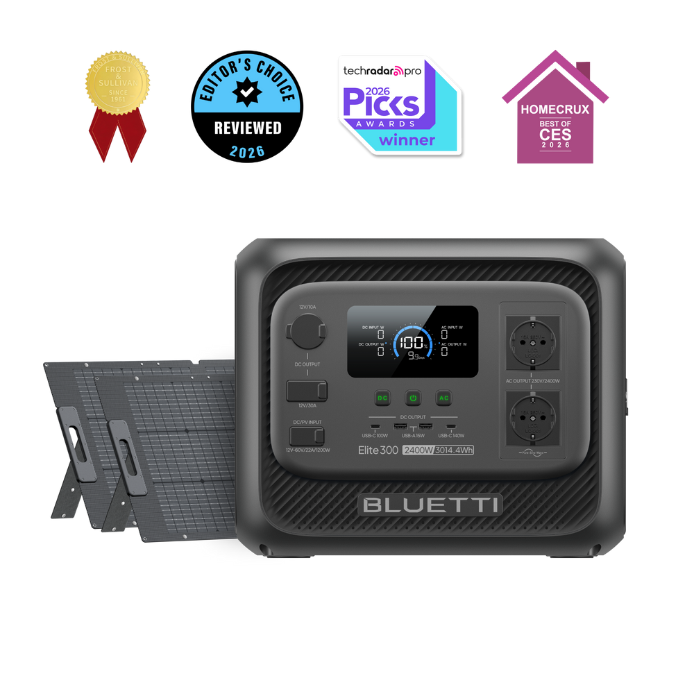 BLUETTI Elite 300 Estación de Energía Portátil | 2.400 W, 3.014,4 Wh