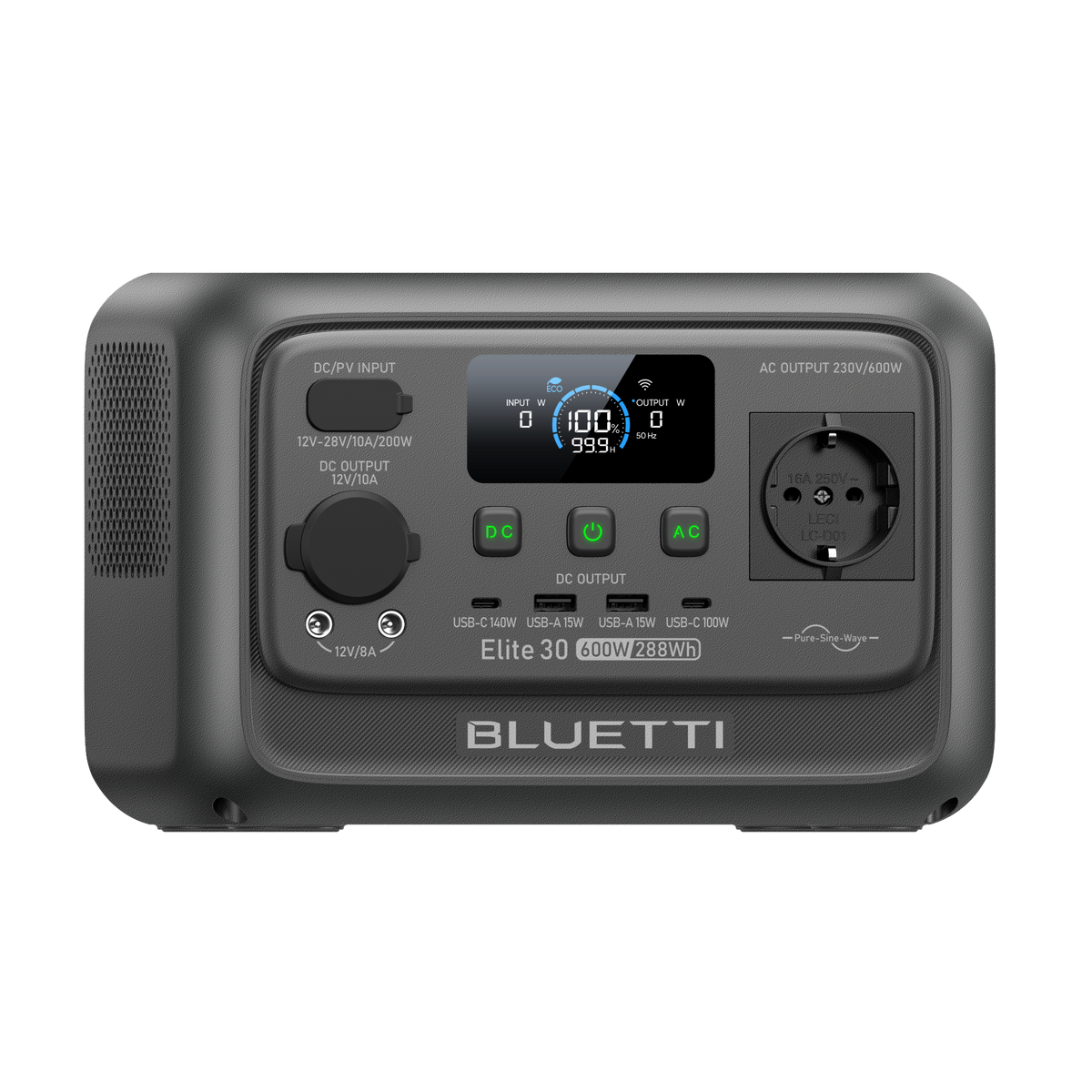 BLUETTI Elite 30 V2 Estación de energía portátil | 600 W 288 Wh