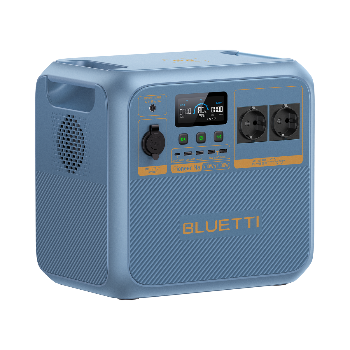BLUETTI Pionner Na (Sodium-ion)  Estación de Energía Portátil | 1.500 W 900 Wh