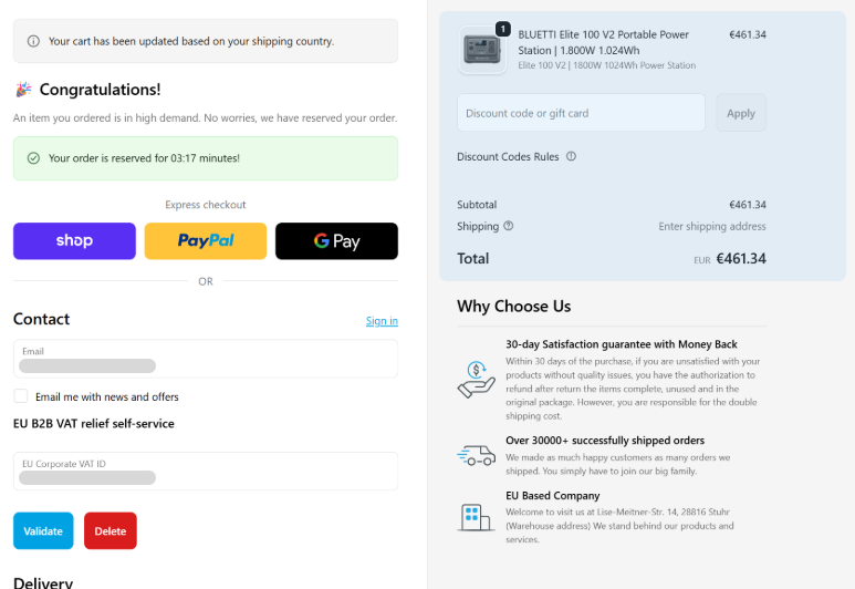 Paso 4: Confirma el precio sin IVA