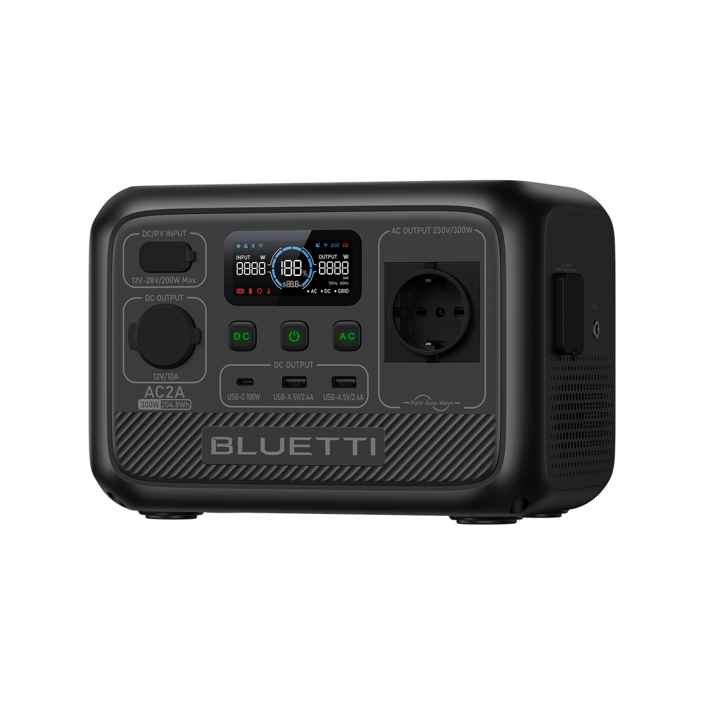 BLUETTI AC2A Estación de energía portátil | 300 W 204 Wh (Amazon)