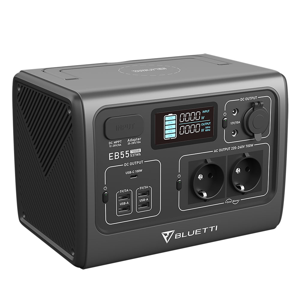 BLUETTI EB55 Estación de energía portátil | 700 W 537 Wh