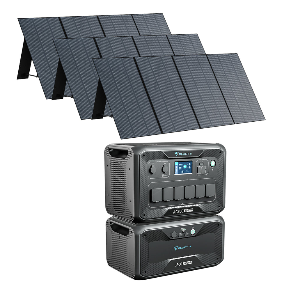BLUETTI AC300 + B300 + PV350 Generador solar kit
